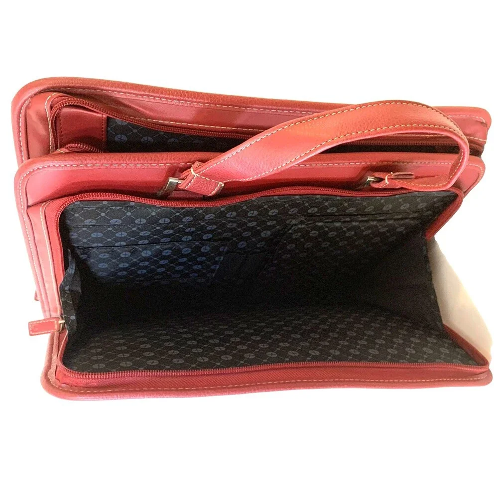 Foray 4-Compartment Organizer Padfolio Briefcase.14” x 12” x 3.25” Calculator
